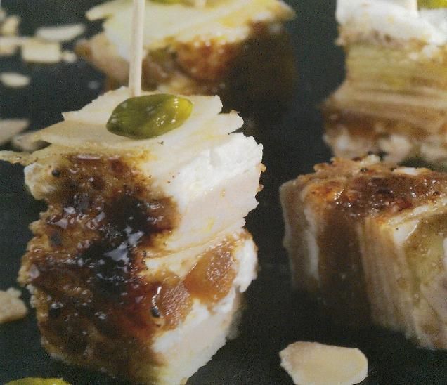 Receta de foie con queso tetilla y dulce de manzana