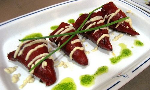 Pimientos del Piquillo rellenos de Mejillones y Setas