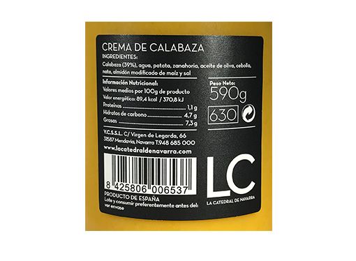 Buy pumpkin soup La Catedral de Navarra