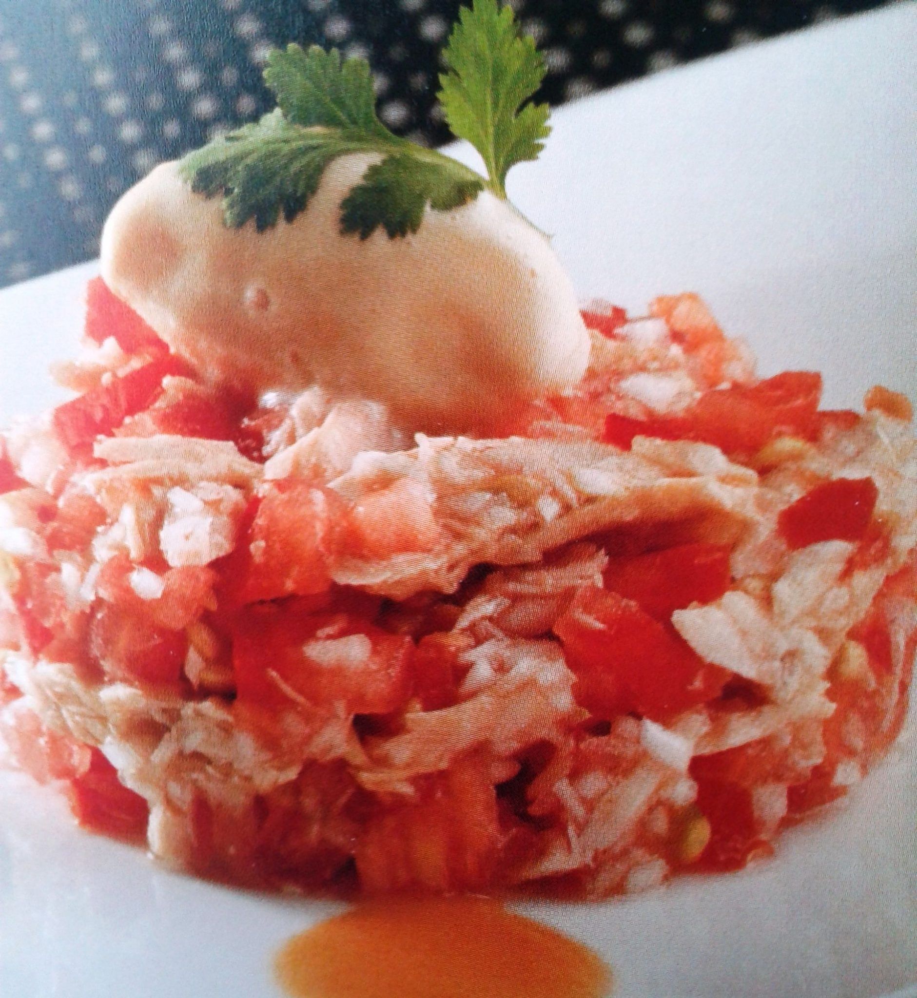 Falso tartar de ventresca de bonito del norte