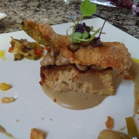 Pastel de Boletus edulis y Jamón Ibérico