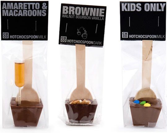 Cucharas de chocolate