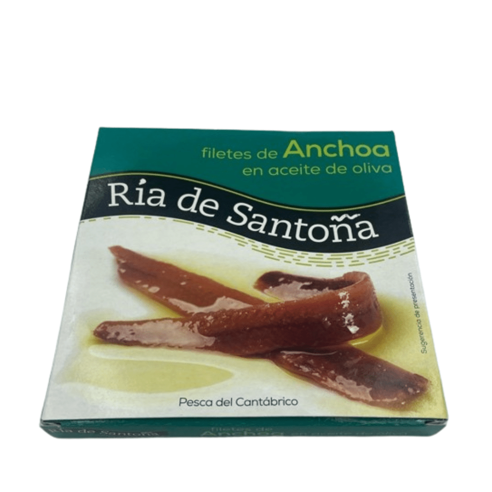 Anchoas del Cantábrico en aceite de oliva Ría de Santoña 110 gr