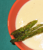 Crema de espárragos blancos