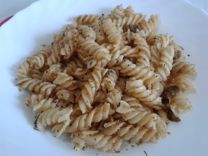 Macarrones con anchoas