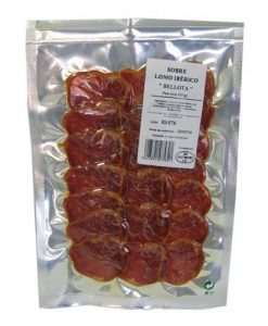 Lomo ibérico bellota extra 100 gr Lomo ibérico bellota Martín Sánchez Loncheado