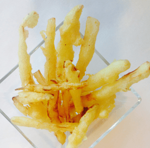 Tempura de espárragos de Navarra