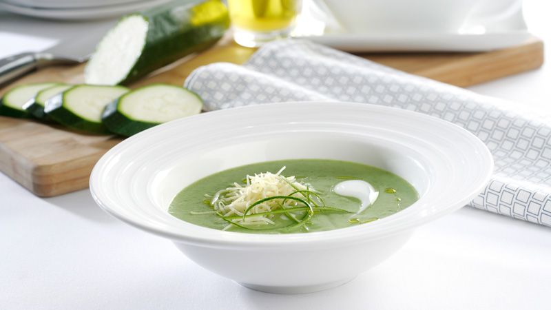 Receta de crema de calabacín con queso de cabra