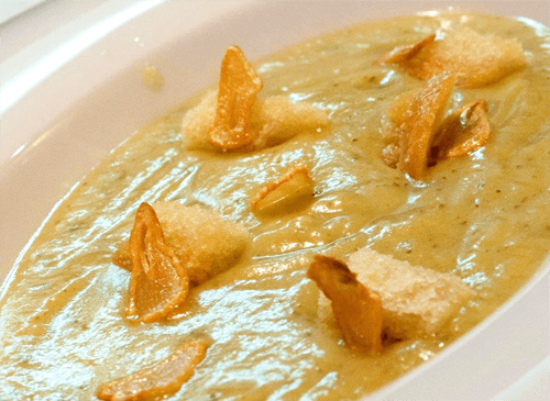 Receta de crema de calabacín con queso de cabra