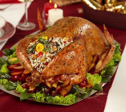 pavo relleno para navidad