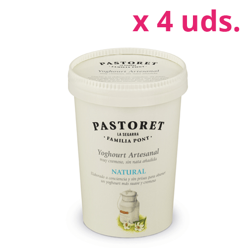 Yogurt artesanal natural azucarado