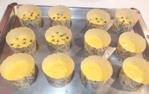 Hacer magdalenas con pepitas de chocolate