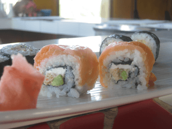 Uramaki de salmón