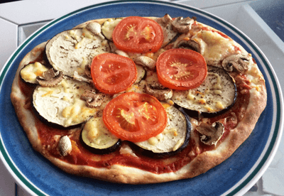 Pizza Vegetal con queso