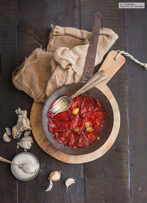 Pimientos del piquillo caramelizados
