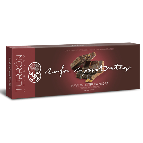 Comprar Turrón de Trufa negra con ron y pasas