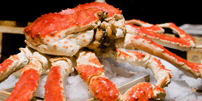 Ensalada de cangrejo real