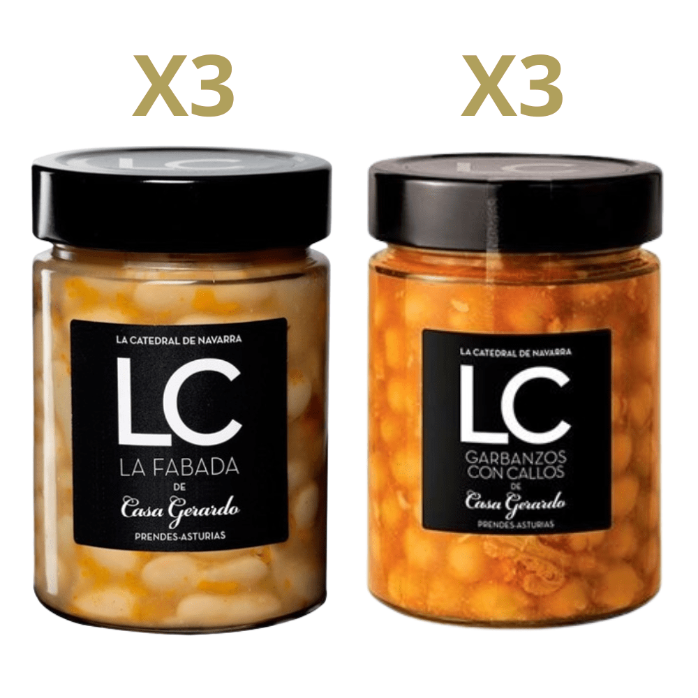 Pack Casa Gerardo (3 Fabada + 3 Garbanzos con callos)