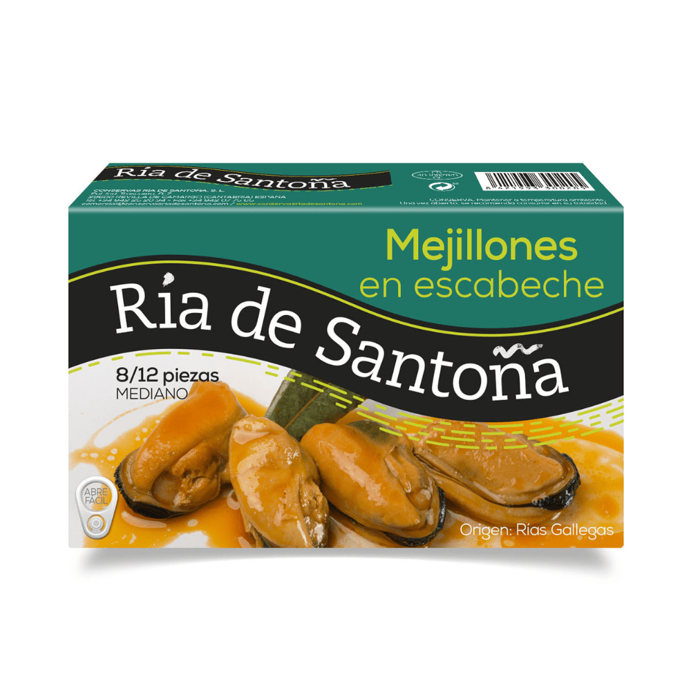 Mejillones en escabeche 8-12 Ría de Santoña