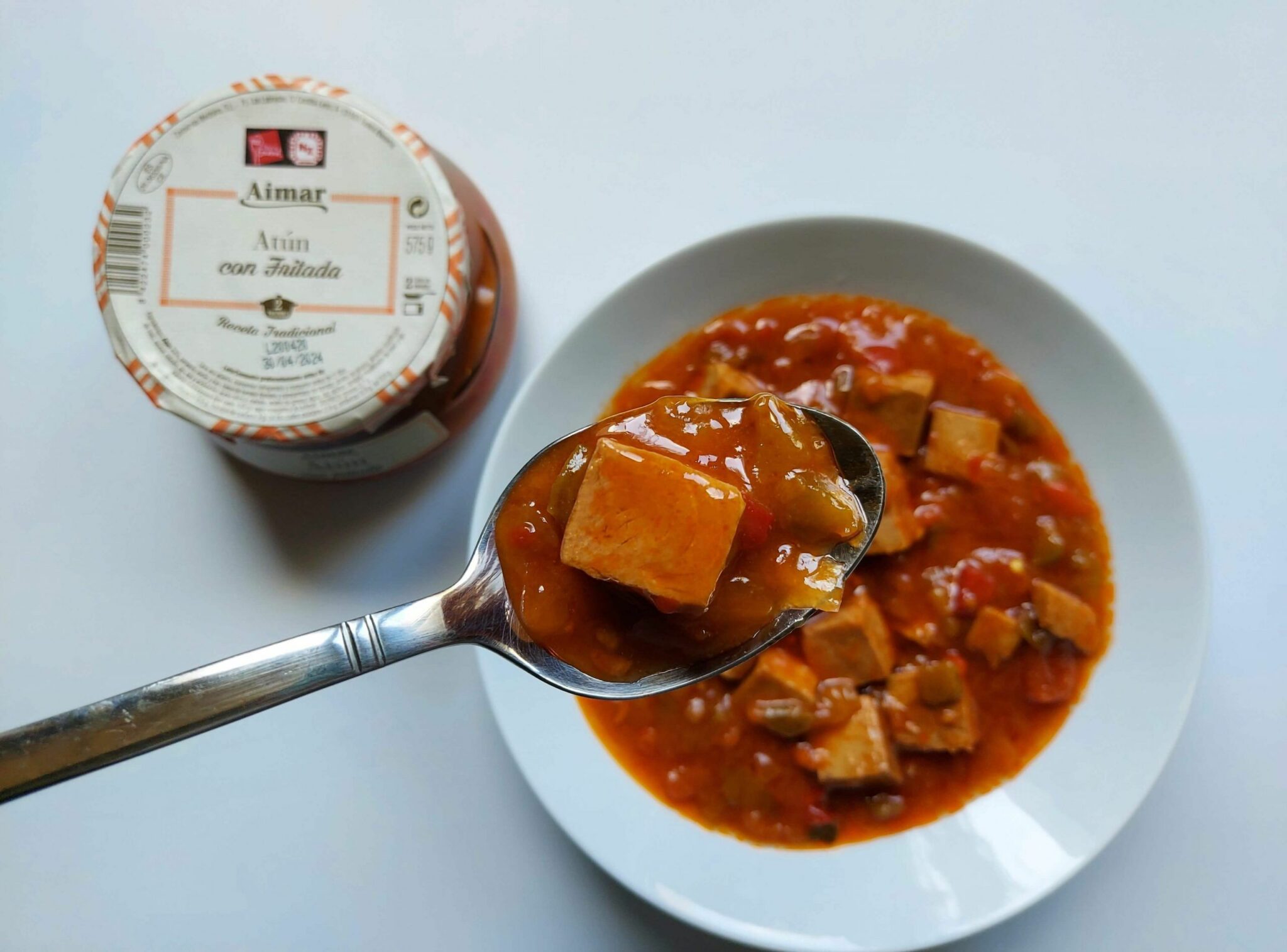 White tuna with ratatouille Aimar