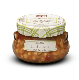Garbanzos con bacalao