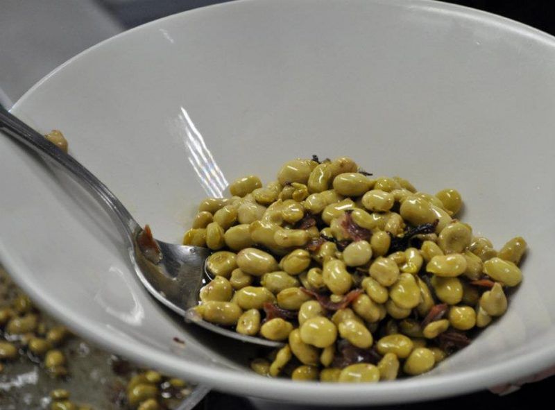 recetas con hongos habitas baby con jamon y hongos