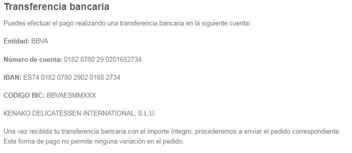 Nuestras formas de pago