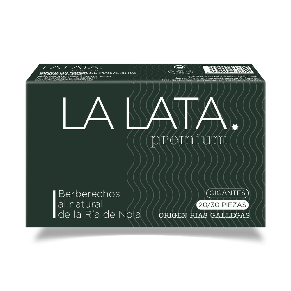 Berberechos al natural 20-30 La Lata Premium