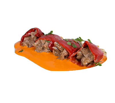 Pimientoas rellenos con carne