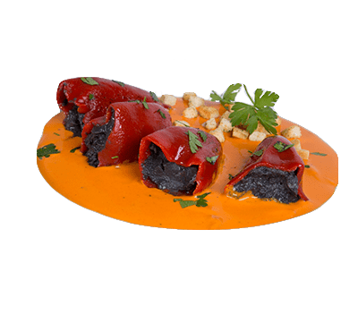 Poivrons farcis de calmar Zen