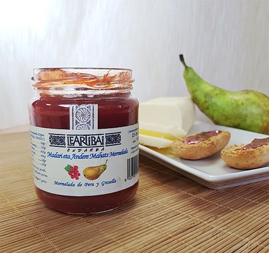 Confiture Leartibai poire et groseille