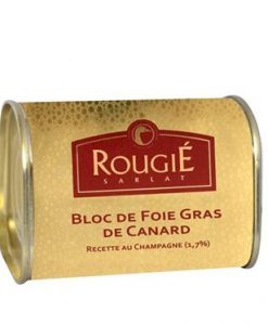 Acheter bloc de foie gras de canard avec champagne