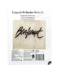 Comprar Carpaccio de bacalao ahumado en aceite Benfumat