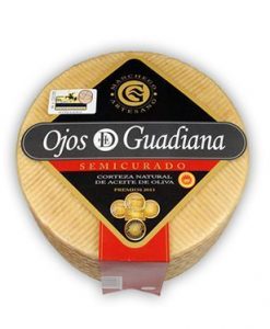 Queso Manchego Semicurado Ojos del Guadiana Pieza Queso Manchego Semicurado Ojos del Guadiana Pieza