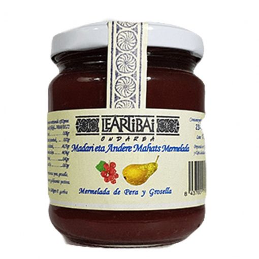 Confiture de poire et groseille Leartibai