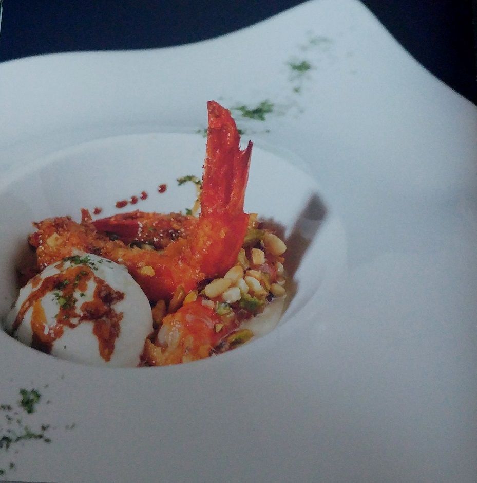 Carabineros con frutos secos