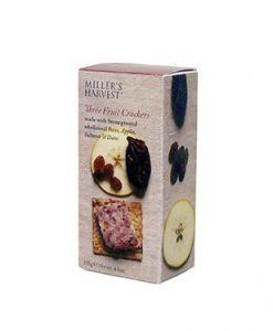 Crackers con manzana deshidratada, pasas y dátiles Miller's Haverst Crackers con manzana deshidratada, pasas y dátiles Miller’s Haverst