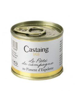 Pate de campagne au piment d'Espellette Castaing