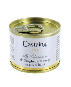 Terrine de sanglier à la sauge et aux 5 baies Castaing