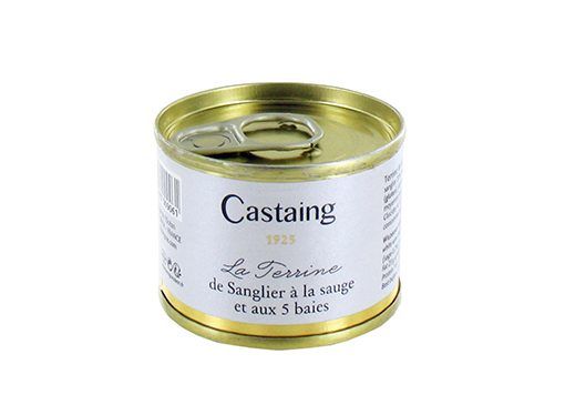 Terrine de sanglier à la sauge et aux 5 baies Castaing