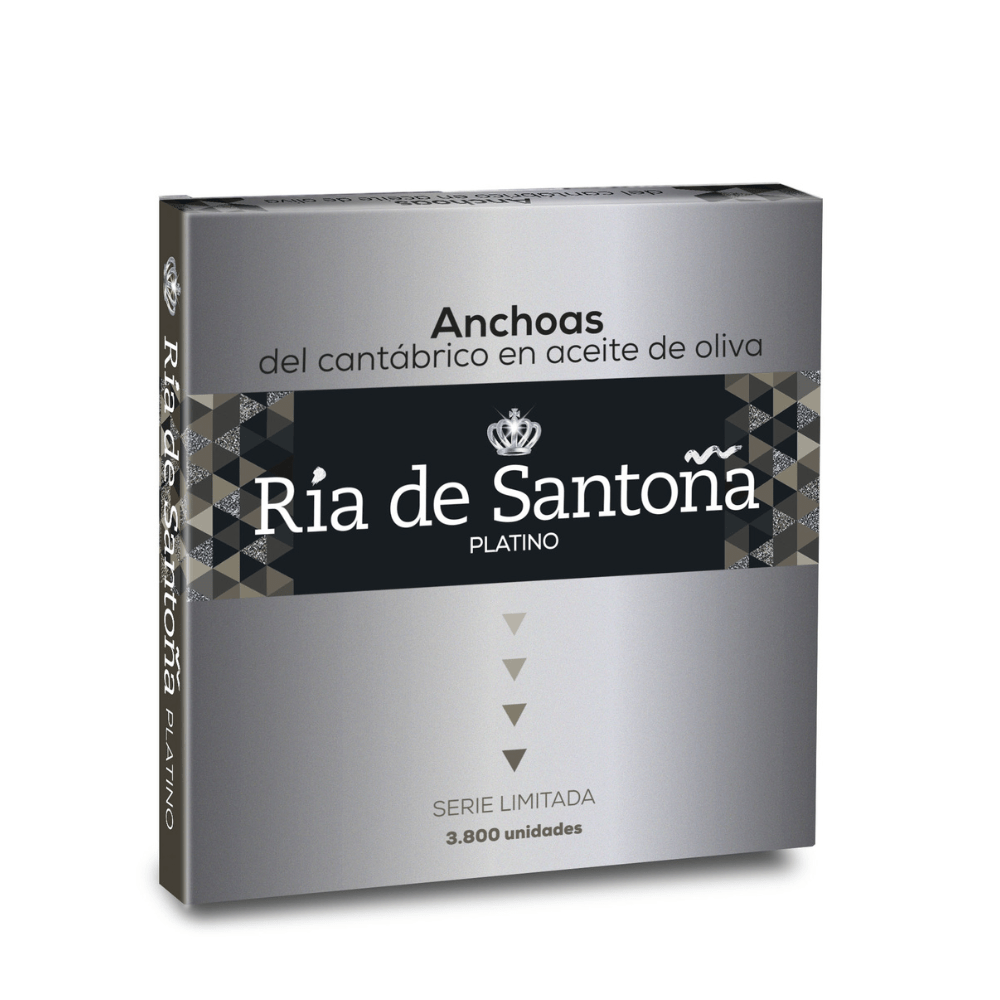 Anchoas Platino Ria de Santoña 12 filetes Edición Limitada