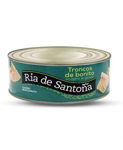 Troncos de bonito del norte en aceite de girasol 900 g. Ría de Santoña