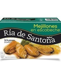 Mejillones en escabeche Super Gigantes 4-6 piezas Ría de Santoña