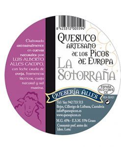 Quesuco de oveja de los Picos de Europa Queseria Alles Quesuco de oveja de los Picos de Europa Queseria Alles