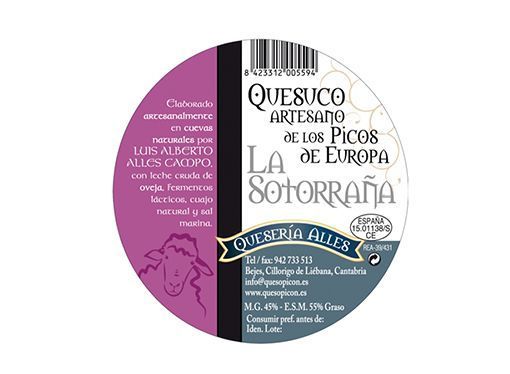 Fromage de brevis des Picos de Europa Queseria Alles