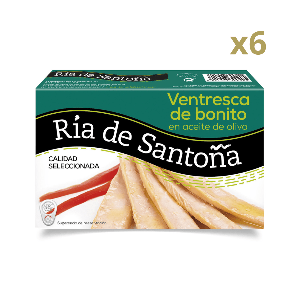 White tuna belly in olive oil Ría de Santoña Pack 6 units