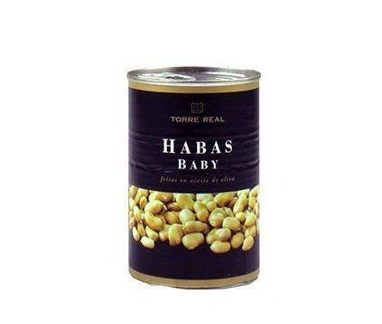Habas Baby fritas en aceite oliva Torre Real