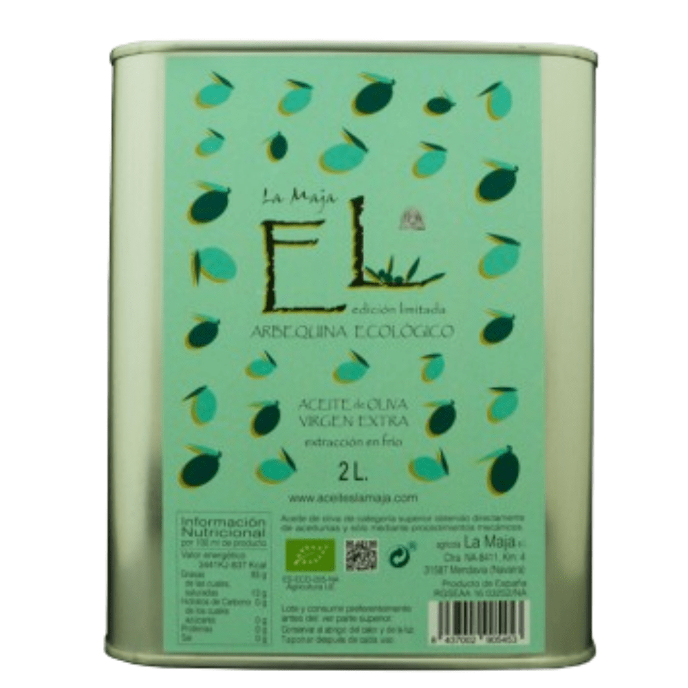 Aceite de oliva virgen extra Arbequina Ecológico 2 L. La Maja