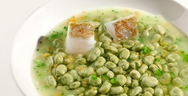 Habitas de vigilia con bacalao