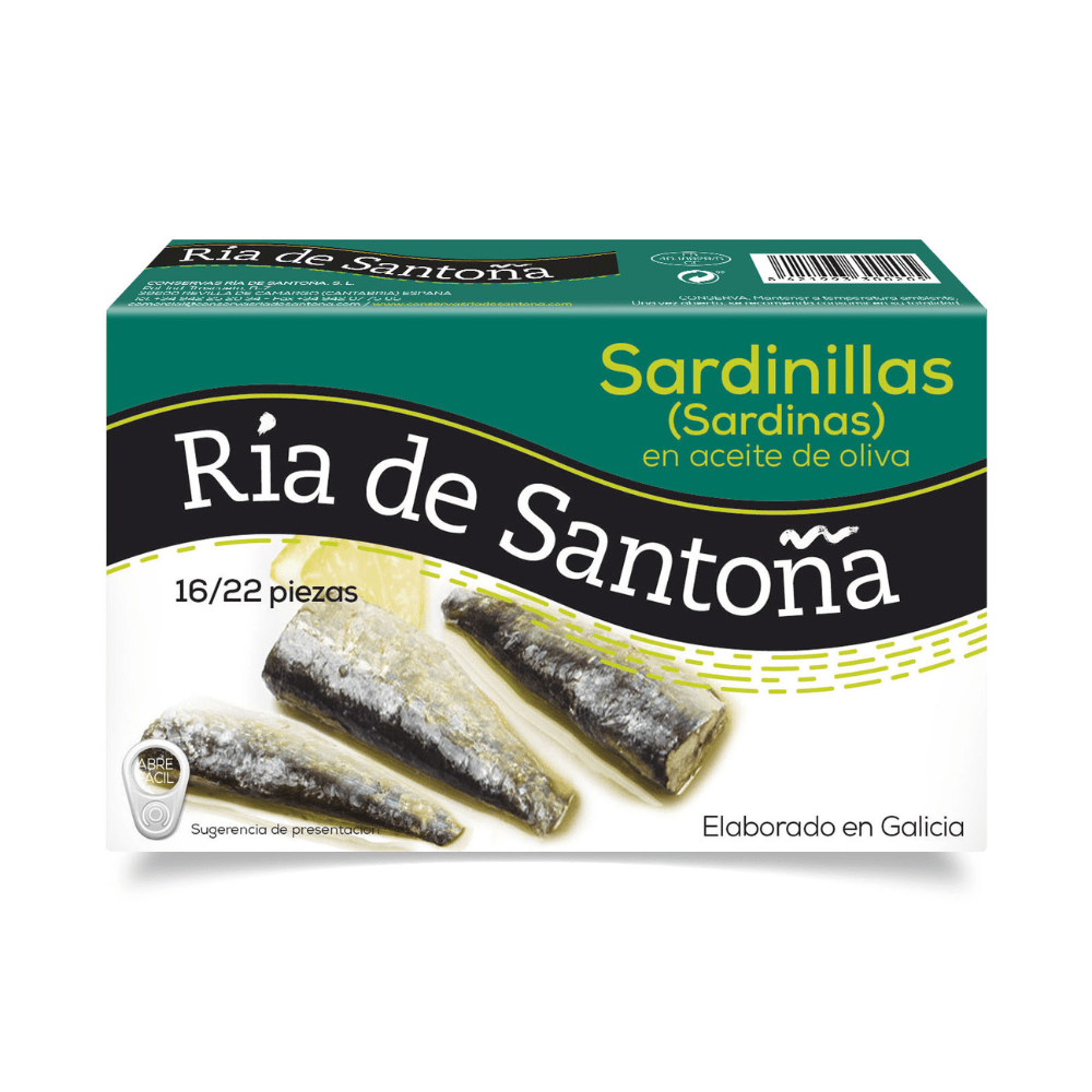 Sardinillas en aceite de oliva 16-22 piezas Ría de Santoña